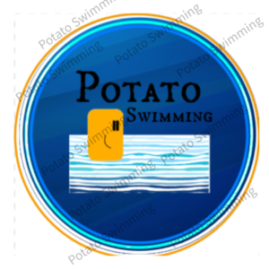 Potato Swimming Sticker Roll