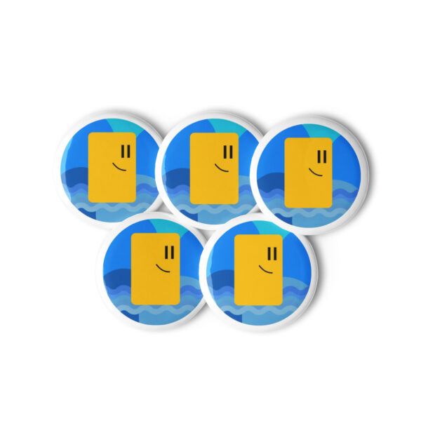 Potato Swimming Pin buttons - Image 2