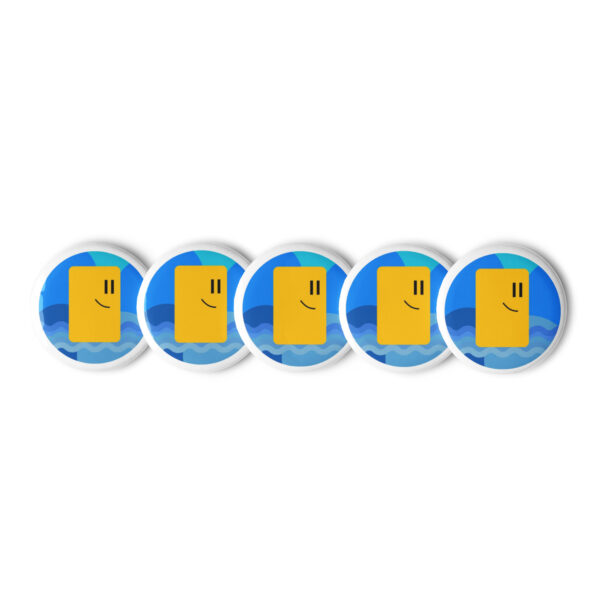 Potato Swimming Pin buttons