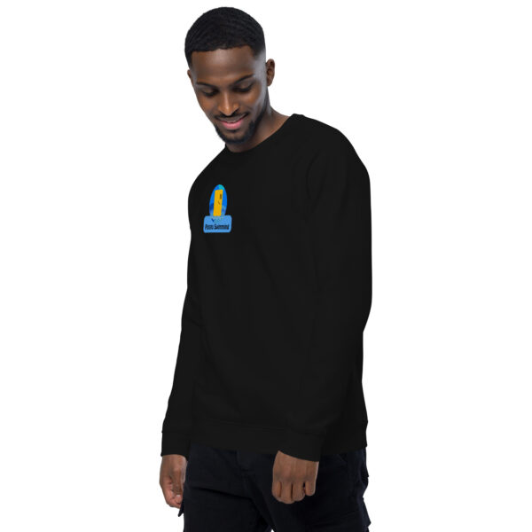 Potato Swimming Unisex organic raglan sweatshirt - Image 7