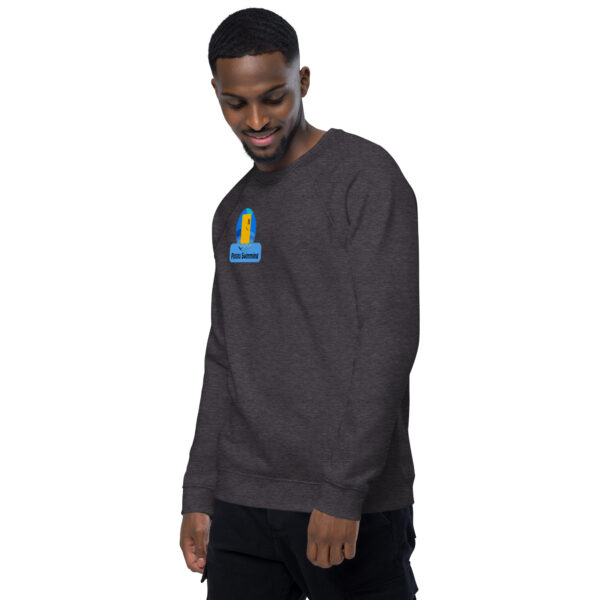 Potato Swimming Unisex organic raglan sweatshirt - Image 18