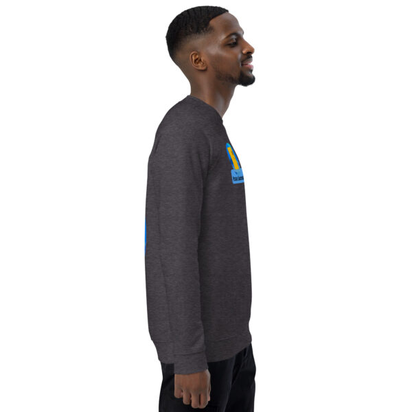 Potato Swimming Unisex organic raglan sweatshirt - Image 19